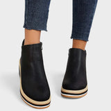 Marcela™ | Zip-Up Platform Ankle Boots