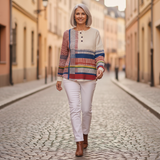 Margaret - Striped Colour Block Jumper