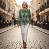 Emily - Green Evergreen Forest Jumper