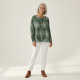 Emily - Green Evergreen Forest Jumper