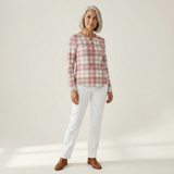 Emma - Blush Plaid Jumper