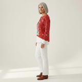 Sadie - Red Christmas Tree Jumper