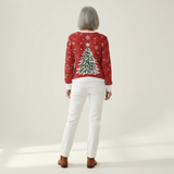 Sadie - Red Christmas Tree Jumper