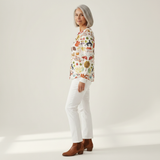 Meredith - Cream Mini Tree Jumper
