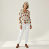 Meredith - Cream Mini Tree Jumper