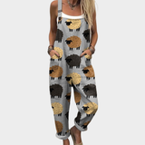 Ally - Printed Dungarees