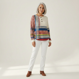 Margaret - Striped Colour Block Jumper