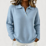 Tara - Cosy Collared Knit Jumper
