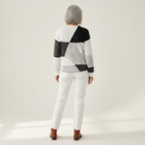 Eleanor - Black and White Patchwork Jumper