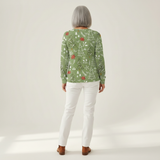 Ivy - Green Christmas Tree Jumper