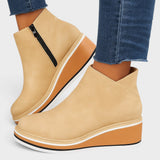 Marcia™ | Zip-Up Platform Ankle Boots