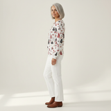 Holly - White Christmas Tree and Bauble Jumper