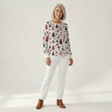 Holly - White Christmas Tree and Bauble Jumper