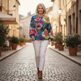 Irene - Large Floral Jumper