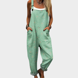 Sara - Printed Dungarees
