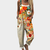 Ivy - Printed Dungarees