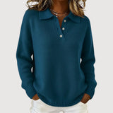 Tara - Cosy Collared Knit Jumper