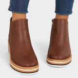 Marcela™ | Zip-Up Platform Ankle Boots