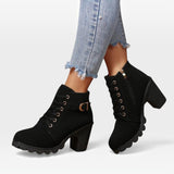 Anselma™ | Chic Short Boots with Buckle