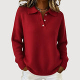 Tara - Cosy Collared Knit Jumper