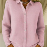 Eloise - Ribbed-Weave Knit Cardigan