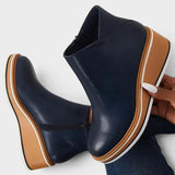 Marcela™ | Zip-Up Platform Ankle Boots
