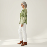 Charlotte - Green Patchwork Jumper