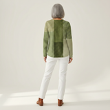 Charlotte - Green Patchwork Jumper