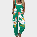 Molly - Printed Dungarees