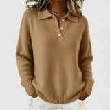 Tara - Cosy Collared Knit Jumper