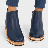 Marcela™ | Zip-Up Platform Ankle Boots