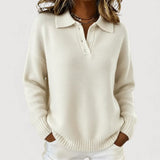 Tara - Cosy Collared Knit Jumper