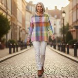 Abigail - Pastel Plaid Jumper