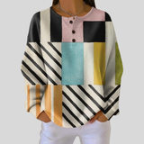 Carrie - Colour Block and Stripe Jumper
