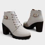 Anselma™ | Chic Short Boots with Buckle