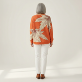 Marion - Orange Maple Leaf Jumper
