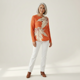 Marion - Orange Maple Leaf Jumper