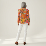 Florence - Orange Floral Jumper