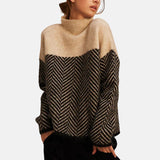 Bree - Structured Two-Tone Knit Jumper