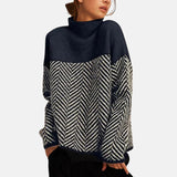 Bree - Structured Two-Tone Knit Jumper