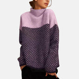 Bree - Structured Two-Tone Knit Jumper