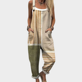 Holly - Printed Dungarees