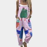 Ava - Printed Dungarees