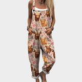 Ailsa - Printed Dungarees
