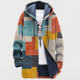 Anna – Jacket with Geometric Colour Blocks