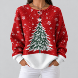 Sadie - Red Christmas Tree Jumper