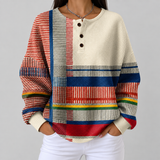 Margaret - Striped Colour Block Jumper