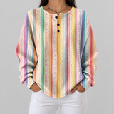 Anna - Colourful Vertical Stripe Jumper