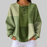 Charlotte - Green Patchwork Jumper