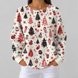 Holly - White Christmas Tree and Bauble Jumper